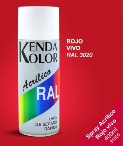SPRAY  KENDA ROJO RAL 3020 400ML