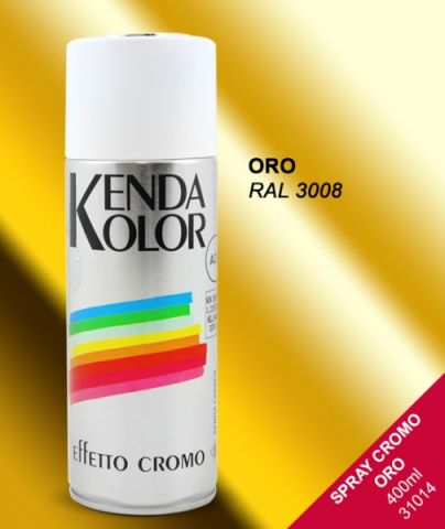 SPRAY KENDA CROMO ORO 400 ML