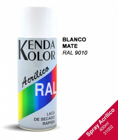 SPRAY KENDA BLANCO MATE 400ML