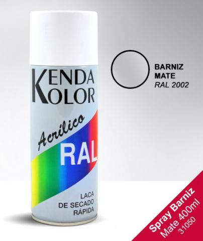 SPRAY KENDA BARNIZ  MATE RAL 2002 400ML 