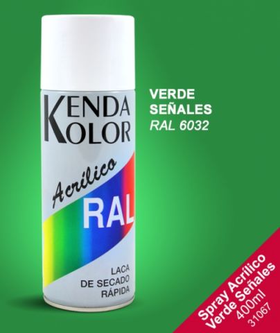 SPRAY KENDA VERDE SEÑAL  RAL 6032 400ML