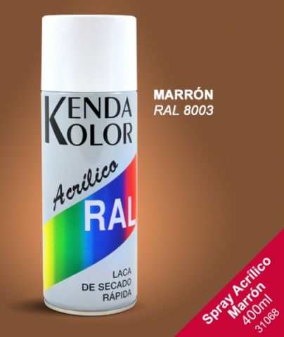 SPRAY KENDA  MARRON RAL 8003 400ML