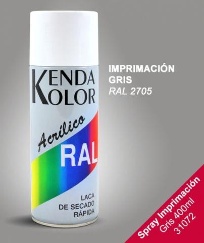 SPRAY KENDA IMPRIMACION GRIS RAL 2705 400ML