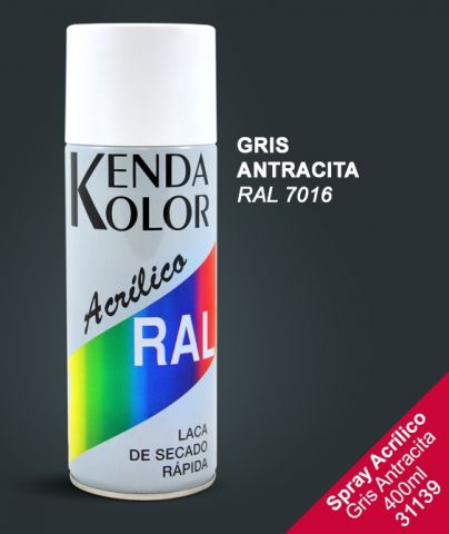 SPRAY KENDA GRIS ANTRACITE RAL.7016 400ML
