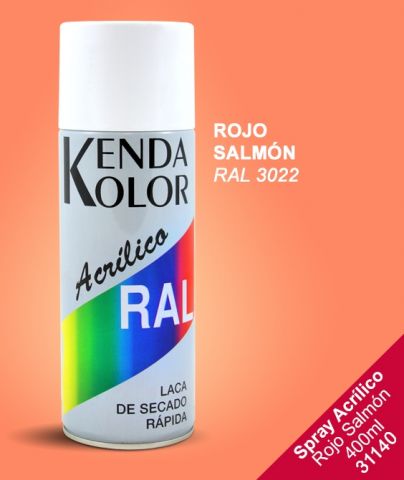 SPRAY KENDA ROJO SALMON RAL.3022 400ML