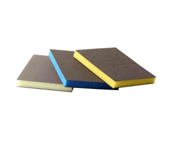 ESPONJA ABRASIVA AZUL DOBLE CARA SUPER FINA