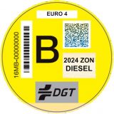 DISTINTIVO AMBIENTAL TURISMO AMARILLO DIESEL